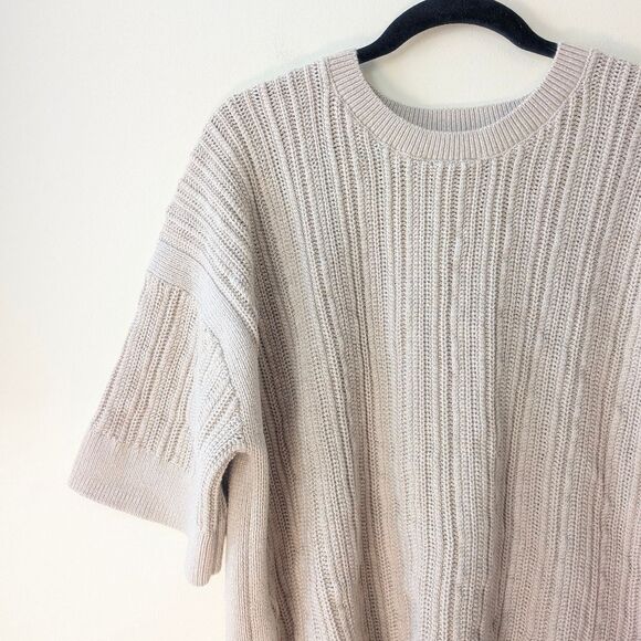 Banana Republic Open Stitch Sweater Plateau Beige Size XL - Picture 5 of 7